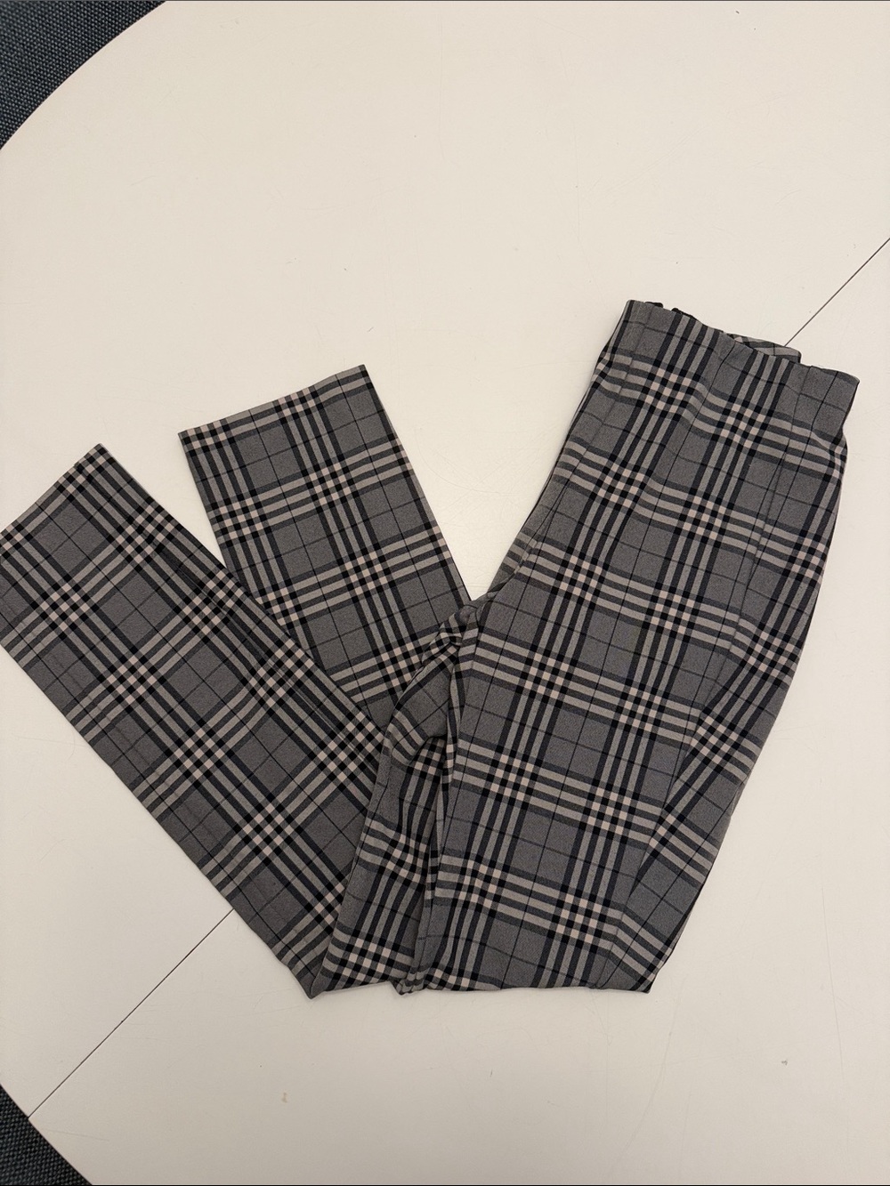 rag & bone Gray Plaid Tailored Trousers